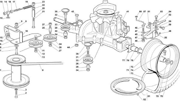 Transmission OM 92C/13,5H Cat.2006 Garden tractor
