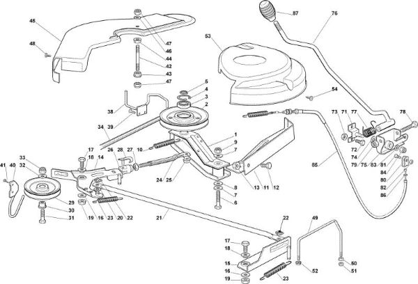 Cutting plate (1) OM 92C/13,5H Cat.2006 Garden tractor