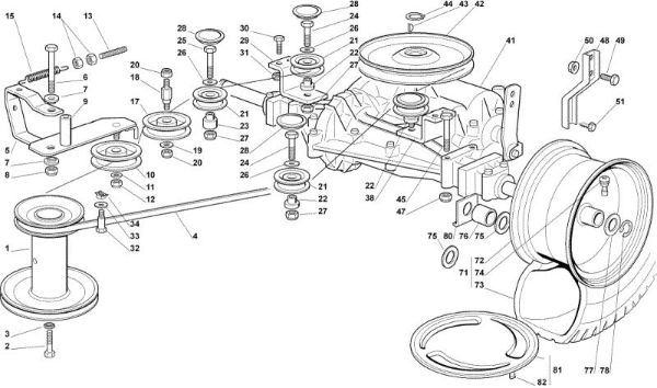 Transmission OM 102C/15,5M Cat.2006 Garden tractor