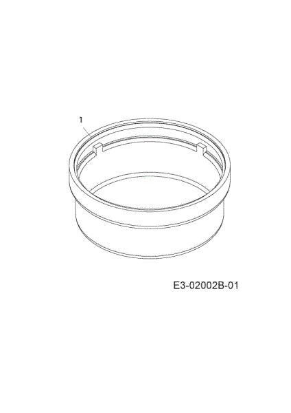 Wheel cover POLO 108/17 H Garden tractor