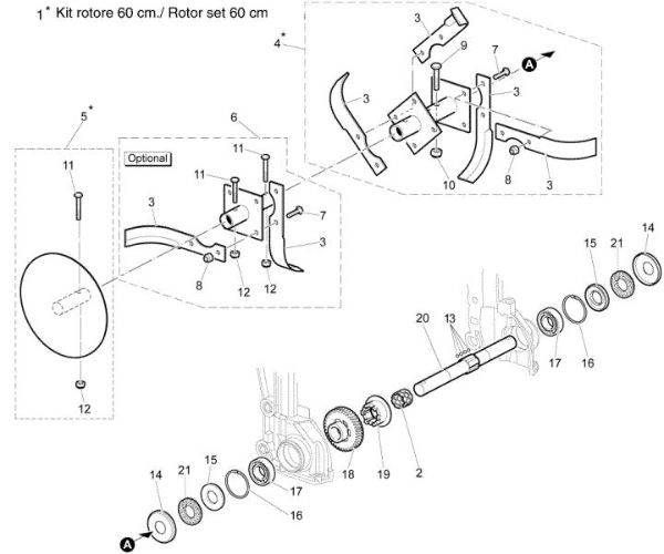 Tiller MH 200 Rotary tiller