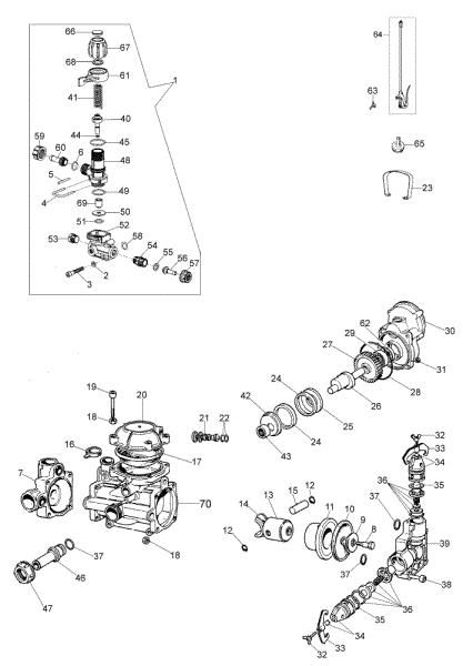 Spraying pump SC 180 E Wheelbarrow sprayer