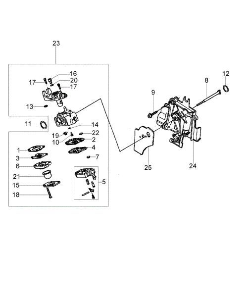 Carburetor WYB 16C BC 360 4T Brushcutter