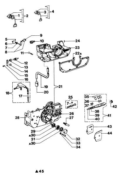 Crankcase 350S Chainsaw