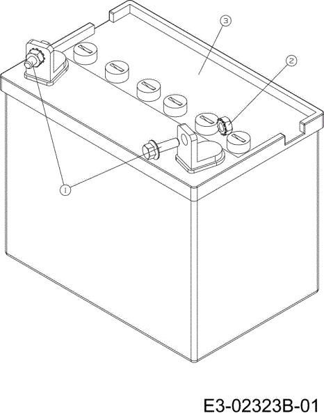 Battery POLO 108/15,5 H Cat.2007 Garden tractor