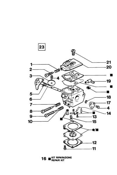 Carburetor WT-302 935 DX Chainsaw