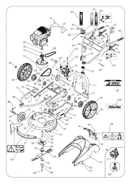 Complete illustrated parts list (until 2011) WB 51 VB6 Bush hog mower