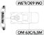 Labels (2/2) OM 63C/6,5M Cat.2008 Garden tractor