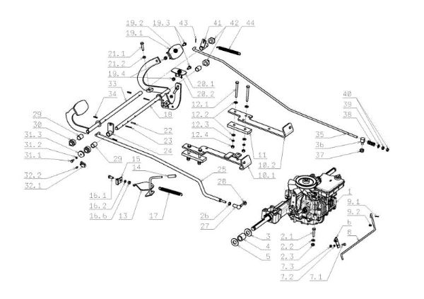 Transmission OM 105J/18H Cat.2008 Garden tractor