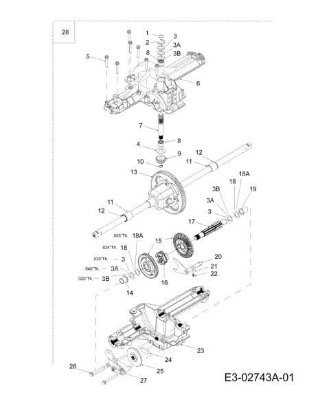 Transmission POLO 97/13,5 T Cat.2008 Garden tractor
