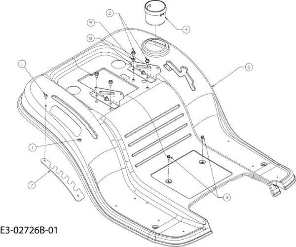 Rear body POLO 108/17 H Cat.2008 Garden tractor