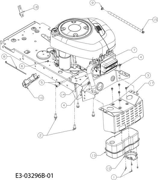 Engine POLO 108/17 H France Cat.2008 Garden tractor (only for the French market)