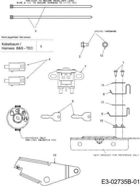 Electric diagram POLO 108/20 H France Cat.2008 Garden tractor