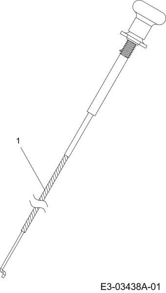 Starter cable TORNADO 108/20 H Garden tractor