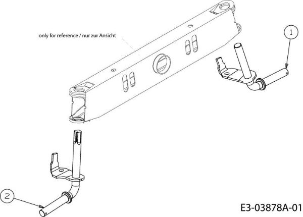 Front axle (2/2) TORNADO 108/20 H Garden tractor