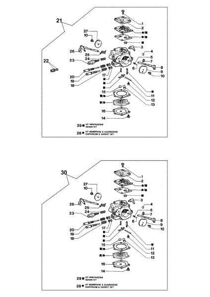 Carburetor WGA-9 999 F Chainsaw
