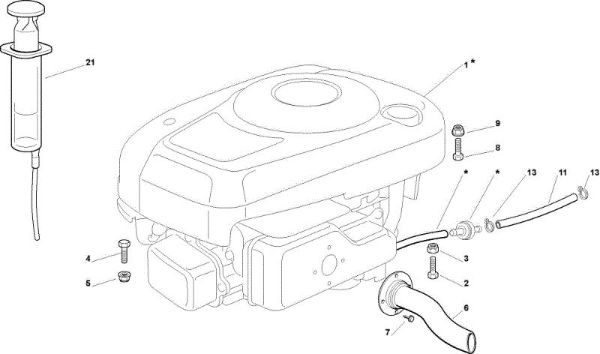 Engine OM 63C/6,5V Cat.2009 Garden tractor