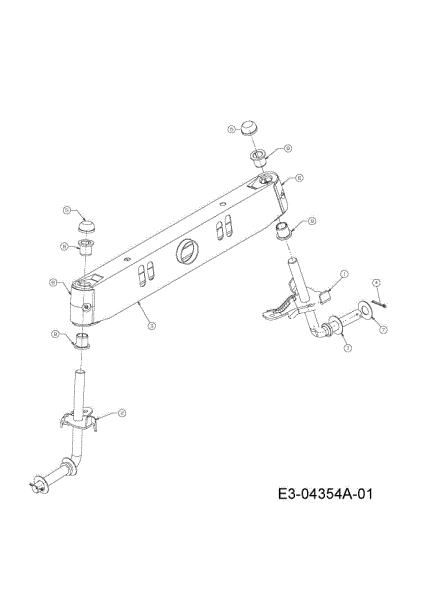 Front axle KROSSER 92/15 H Garden tractor