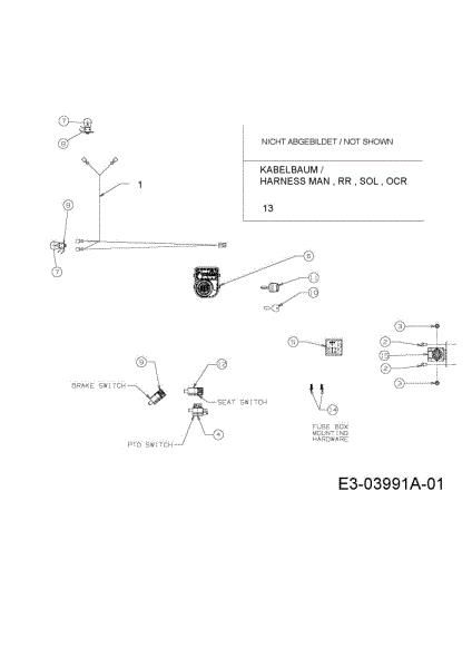 Electric diagram KROSSER 92/15 H Garden tractor