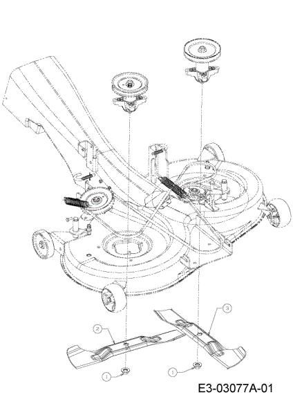 Blades support KROSSER PLUS 105/17,5 H Garden tractor