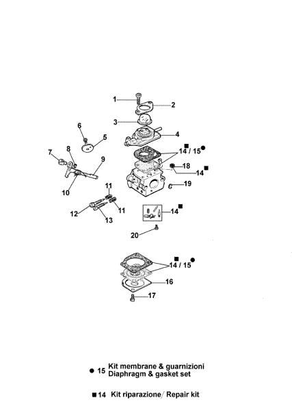 Carburetor C1Q-E6 MTL 40 Earth auger