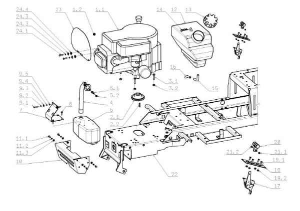 Engine OM 105J/17,5H Cat.2009 Garden tractor