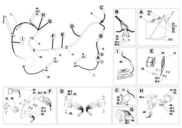 Electrical parts APACHE 92 Cat.2009 Garden tractor