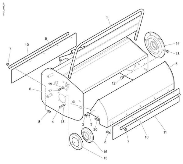 Guard (Rotor) WB 65 HR 8,5 Flail mowers