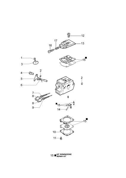 Carburetor SPARTA 44 S Brushcutter