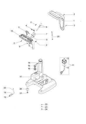 Tanque y empuñadura WP 30 Motobomba