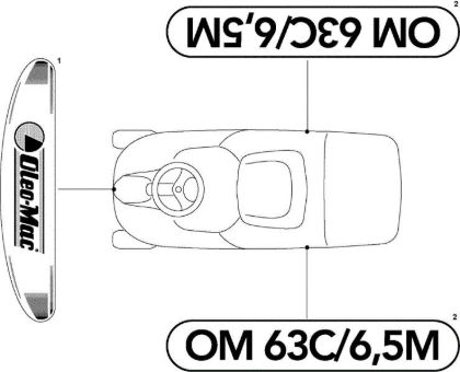 Etiquetas (2/2) OM 63C/6,5V Cat.2010 Tractor