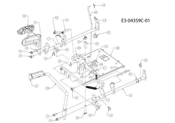Pedal KROSSER 105/22 H Cat. 2010 Tractor