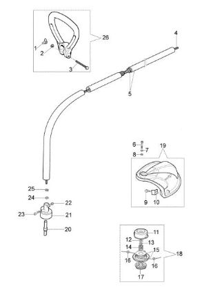 Transmisión TR 60 E Orilladora eléctrica