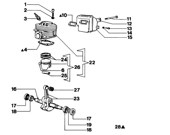 Motor 264F Deluxe Motosierra