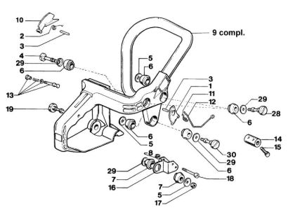 Empunadura 264F Deluxe Motosierra