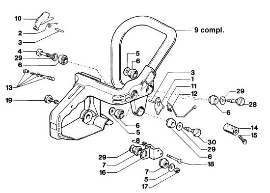 Empunadura 264F Deluxe Motosierra