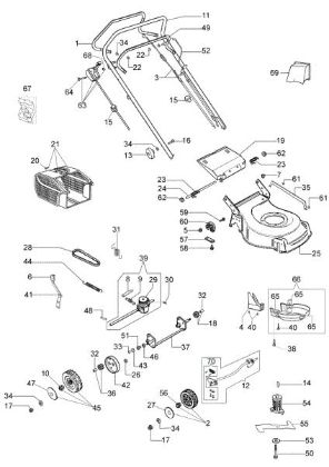 Despiece ESSENTIAL G 53 TK (K650) Cortacésped