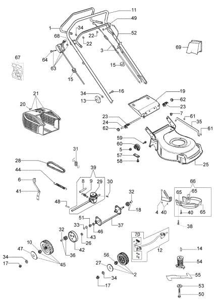 Despiece ESSENTIAL G 53 TK (K650) Cortacésped