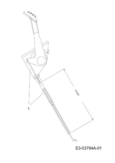Cable acelerador KROSSER 92/13 T Cat.2012 Tractor