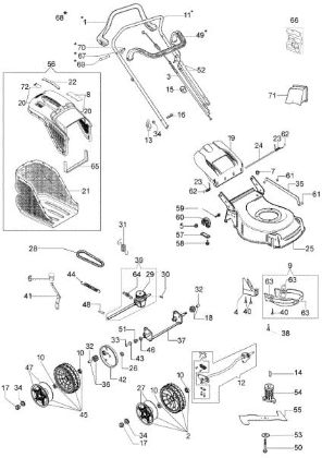 Despiece completo G 48 TBQ COMFORT PLUS Cortacésped