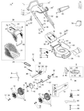 Despiece completo G 53 TBX COMFORT PLUS Cortacésped