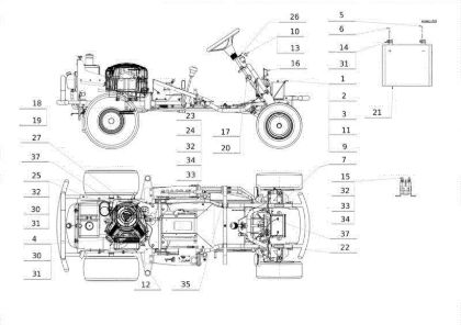 Piezas eléctricas APACHE 92 EVO Cat.2012 Tractor