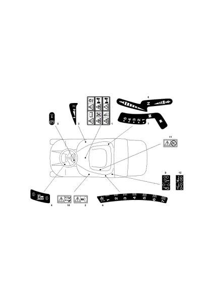 Etiquetas (1/2) OM 72C/13H Cat.2012 Tractor