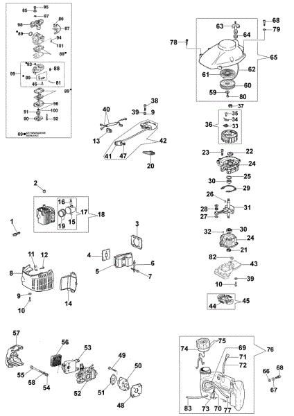 Grupo motor HT 27 Cortasetos