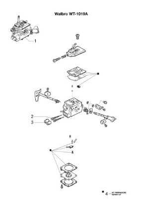 Carburador WT-1019A HCS 280 XP Cortasetos