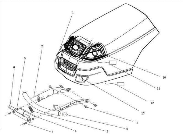 Carcasa (3/3) OM 106S/15,5H Cat.2013 Tractor