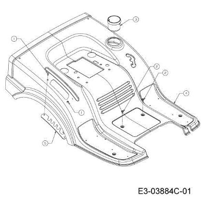 Carcasa posterior KROSSER 92/13,5 T Cat.2013 Tractor