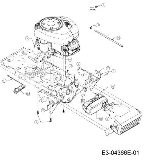 Motor TORNADO 108/18,5 H Cat.2013 Tractor