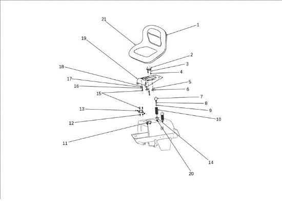 Asiento OM 106S/24H 4X4 Cat.2013 Tractor