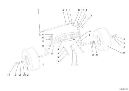 Eje anterior OM 92S/16H Cat.2013 Tractor
